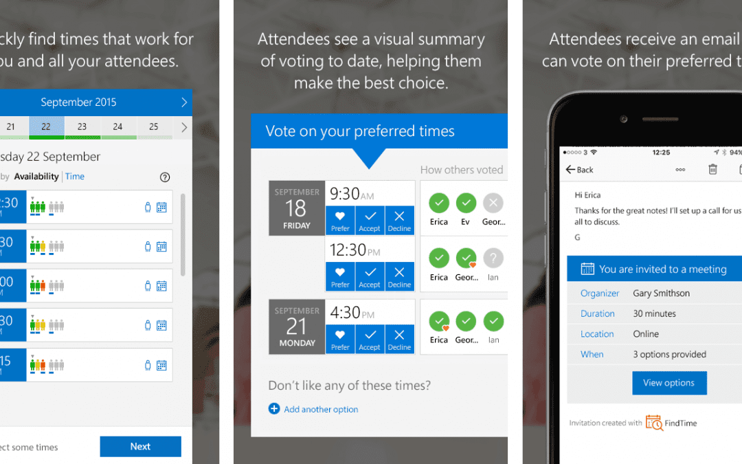 The easiest way to schedule meetings – FindTime by O365