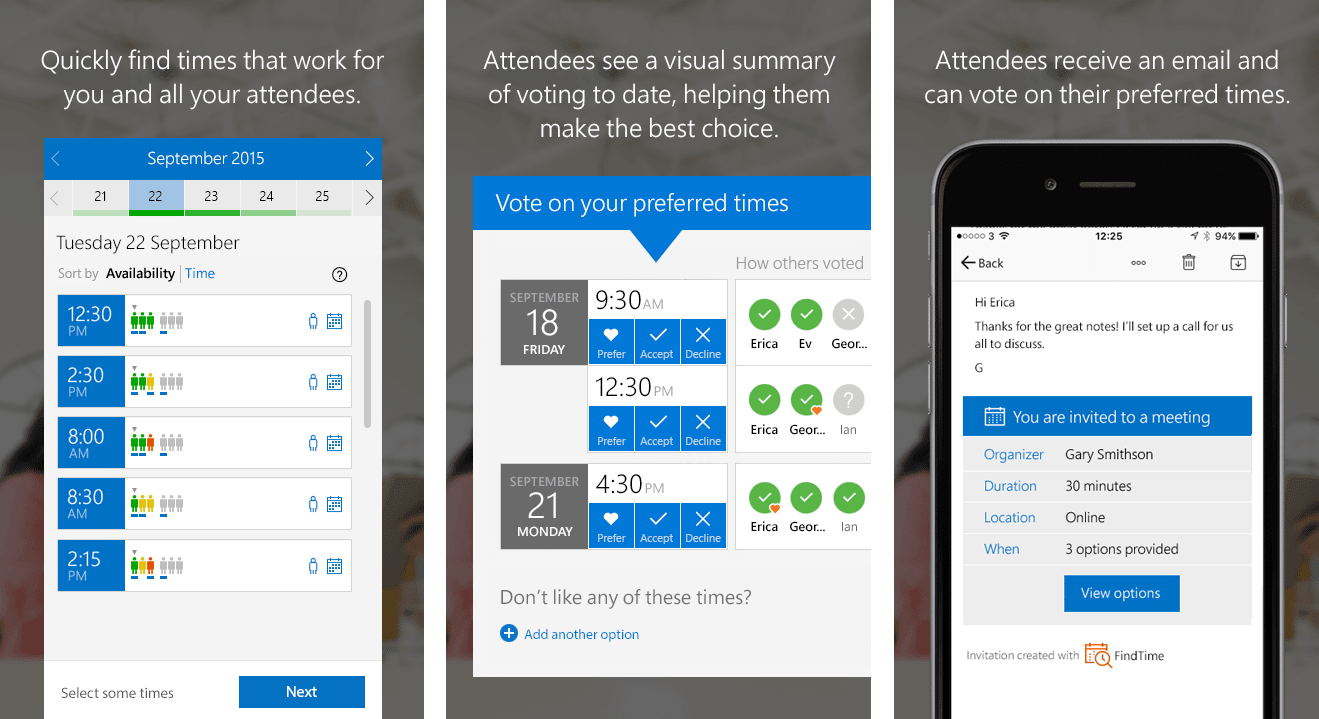 The easiest way to schedule meetings – FindTime by O365