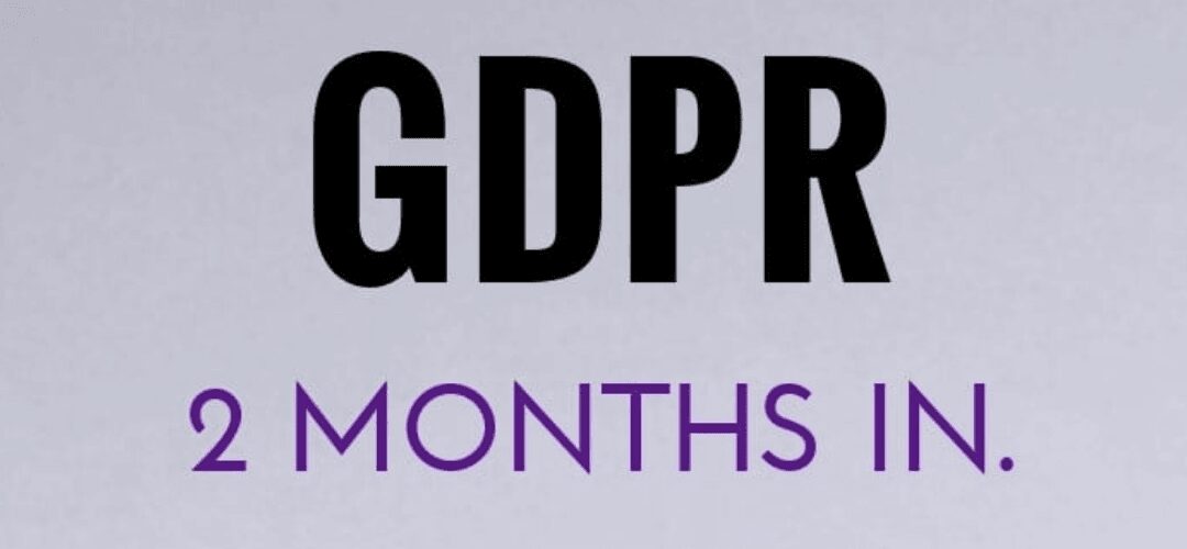 What happened during the first 26 days of the GDPR?