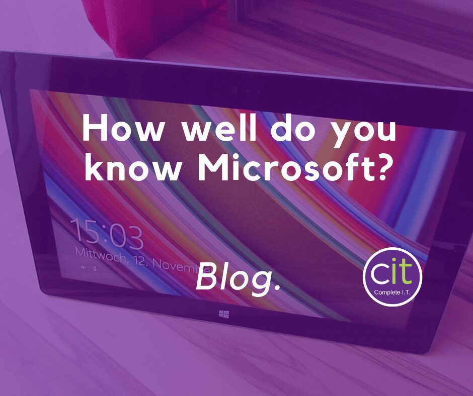 How well do you know Microsoft?