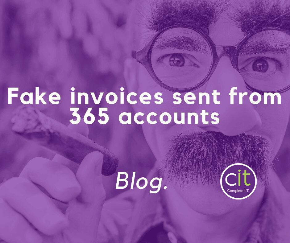 An Increase in Fake Invoices Sent from 365 Accounts